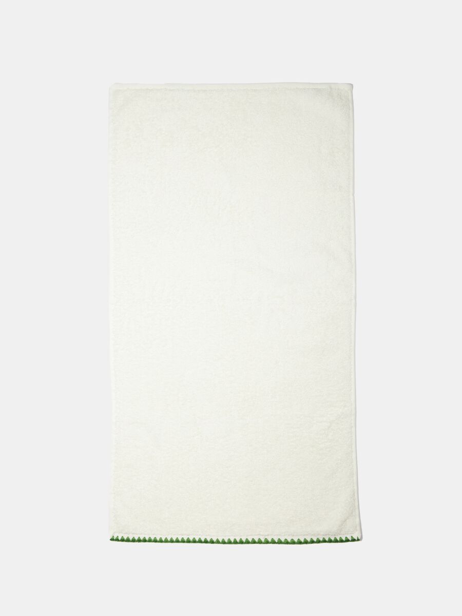 Asciugamano in puro cotone 550 gsm con ricamo_0