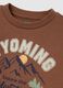 Kids' oversized pure brown cotton sweatshirt_3