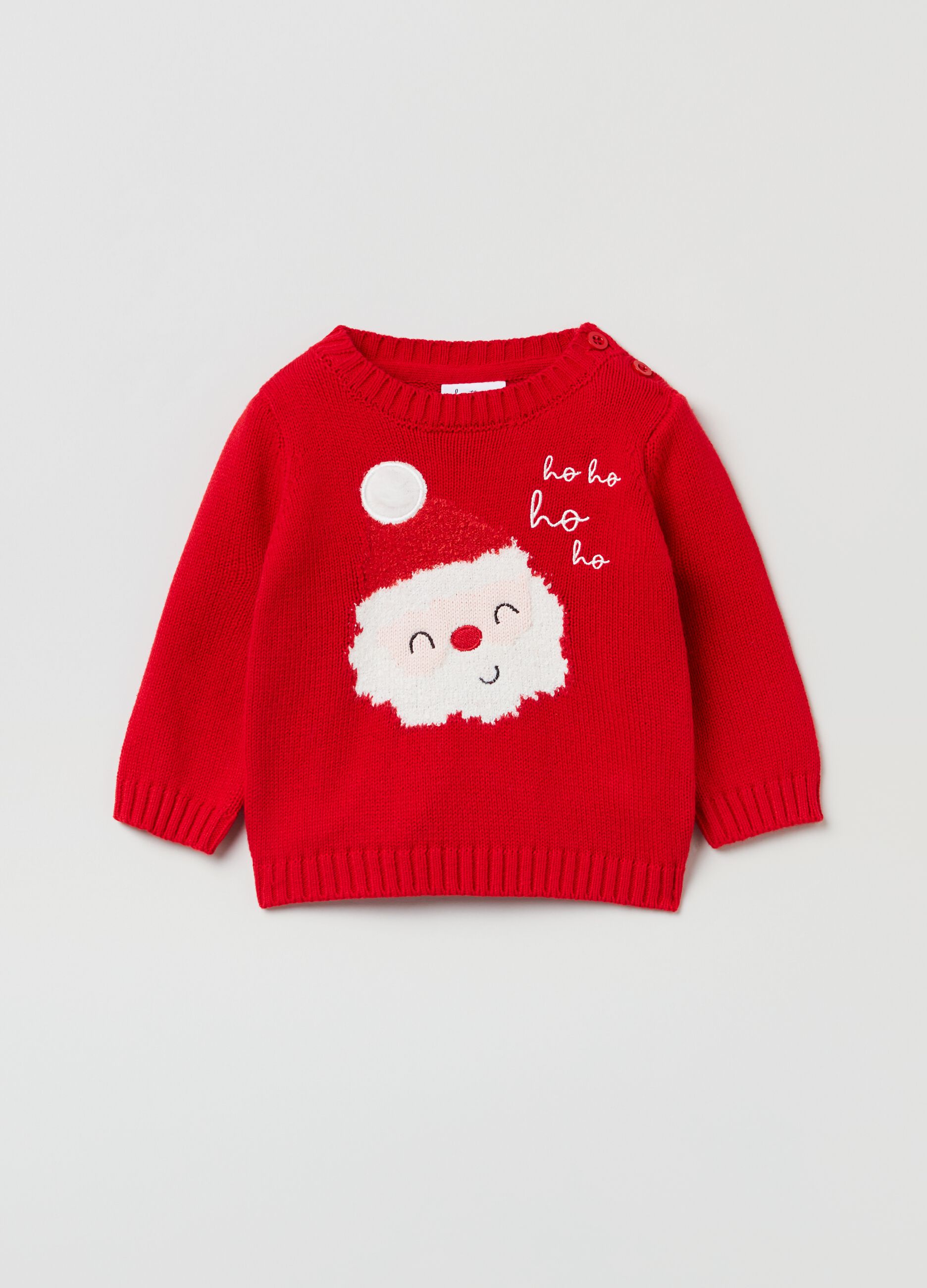 Christmas Jumper con Babbo Natale jacquard_0