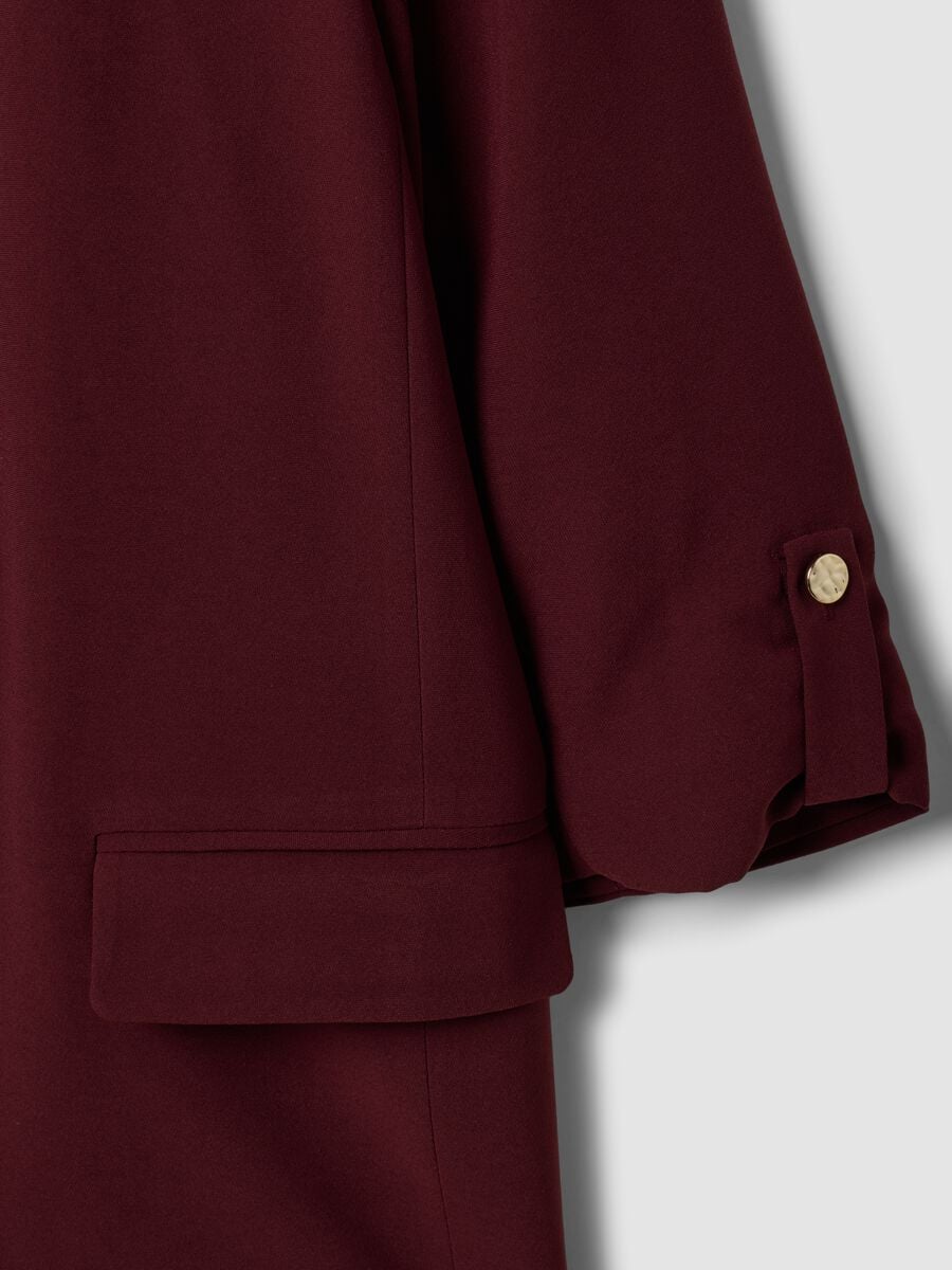 Blazer rosso regular fit foderato con rever classico_5