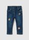 Baby Jeggings in Slim Fit Denim with Stars_0