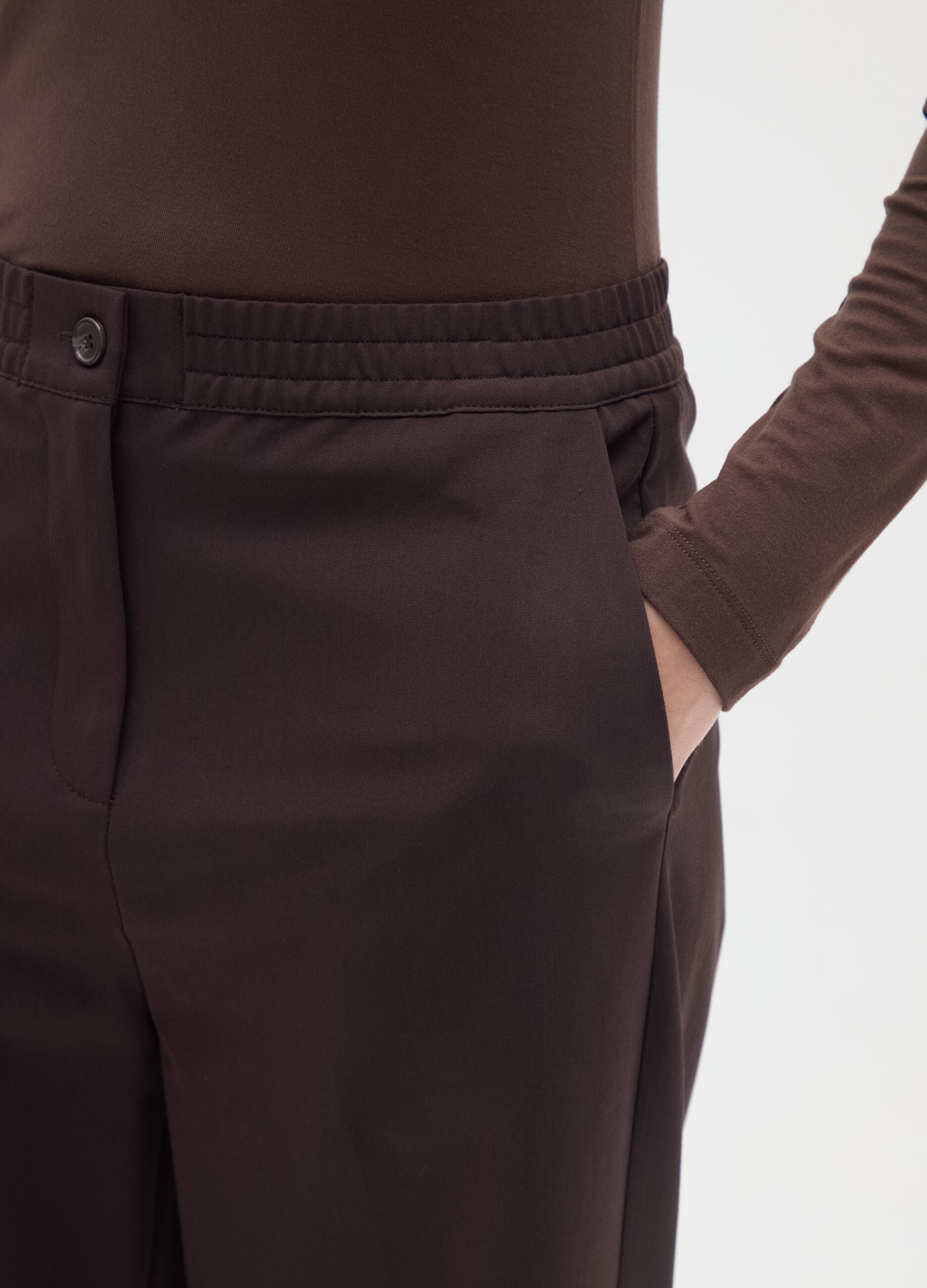 Grey Wide-Leg Trousers