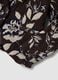 Brown regular-fit stretch cotton-blend jacket with floral pattern_1