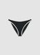 Black stretch swim briefs with white trim_5