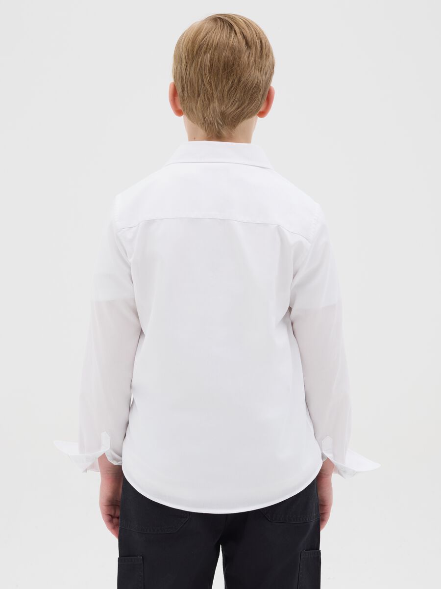 Shirt in solid colour cotton_2
