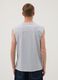 Light blue pure cotton regular-fit tank top_3