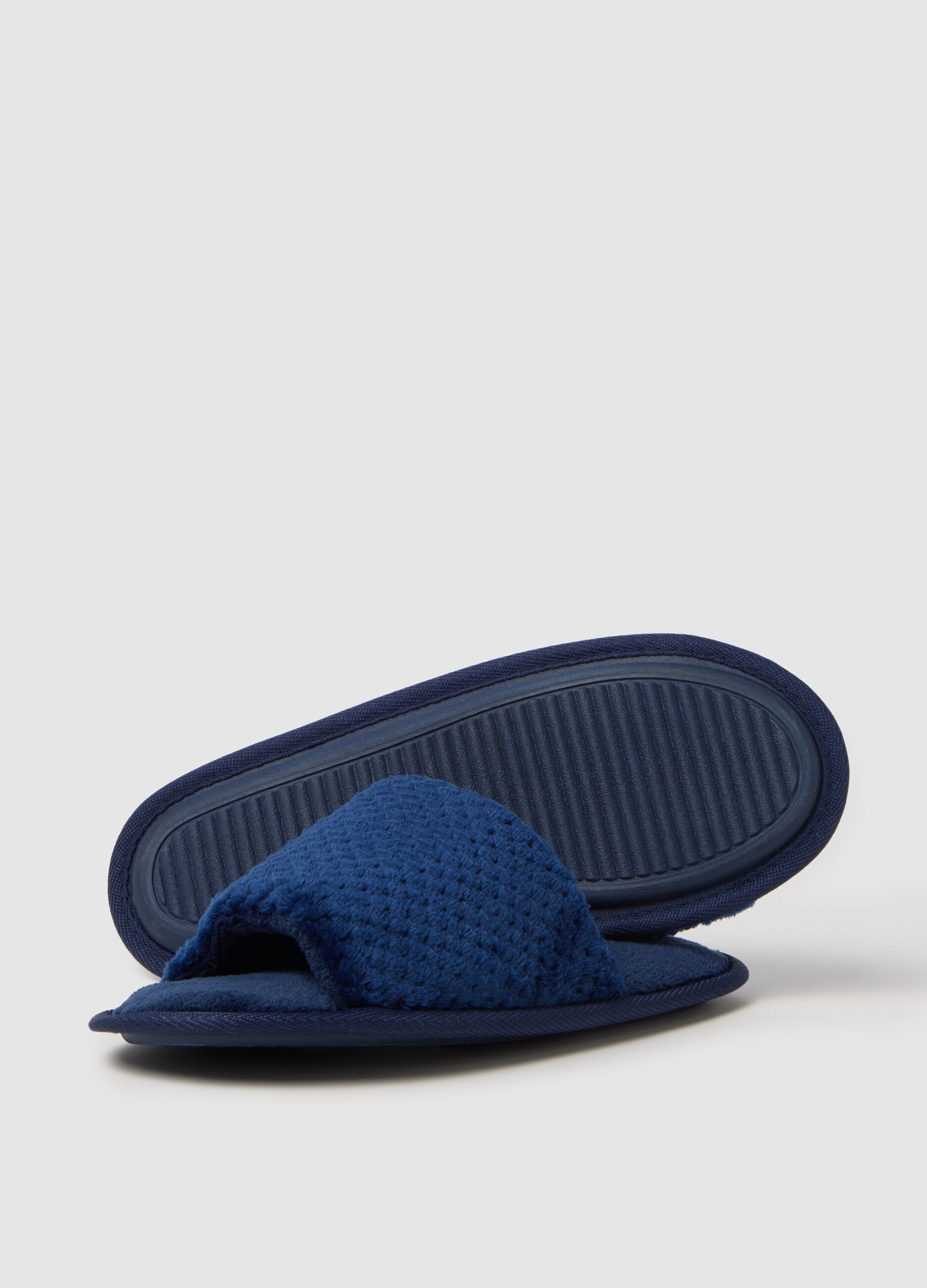 Women's blue slippers