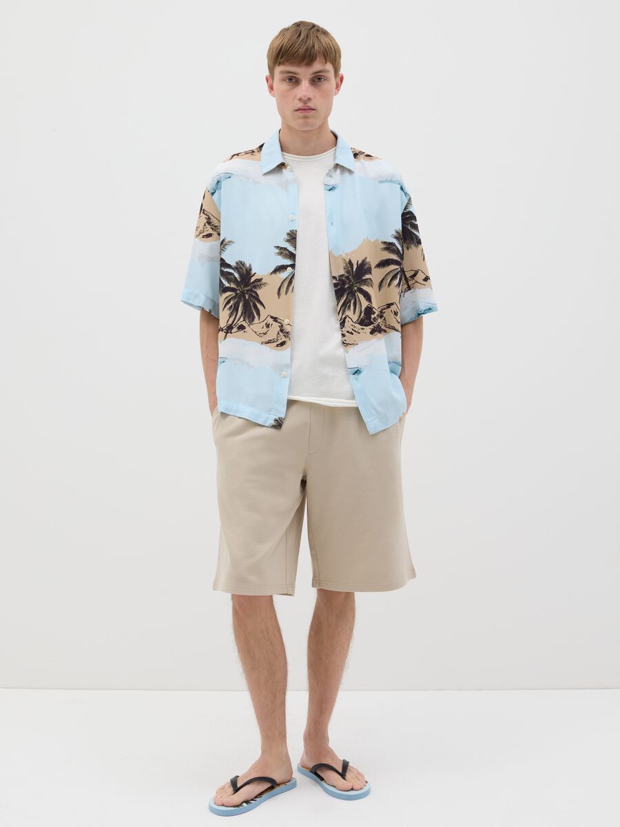 Beige pure cotton Bermuda shorts by B.Angel_0