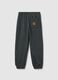 Grey pure cotton kids jogger trousers_1