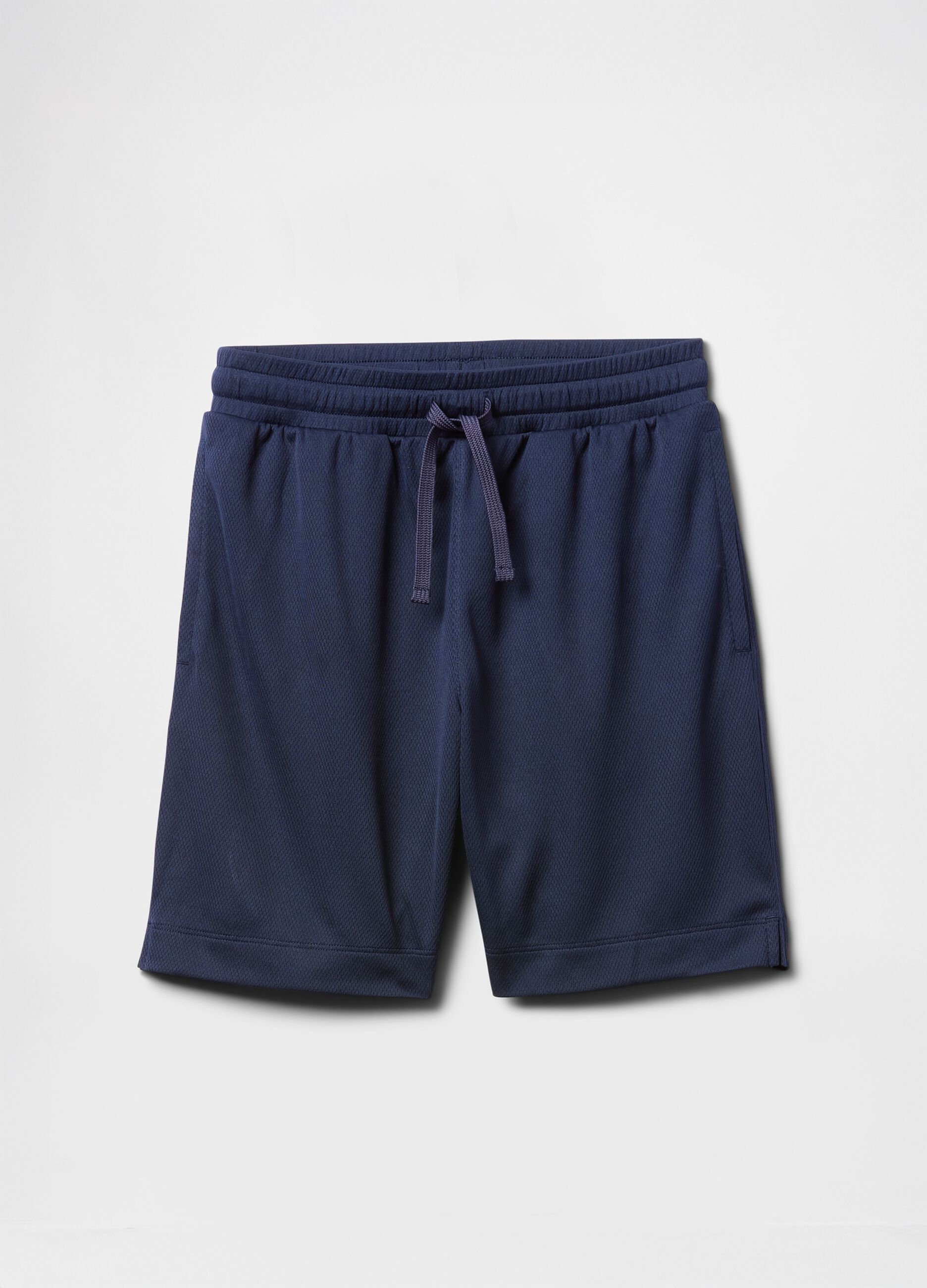 Blue Cotton Shorts