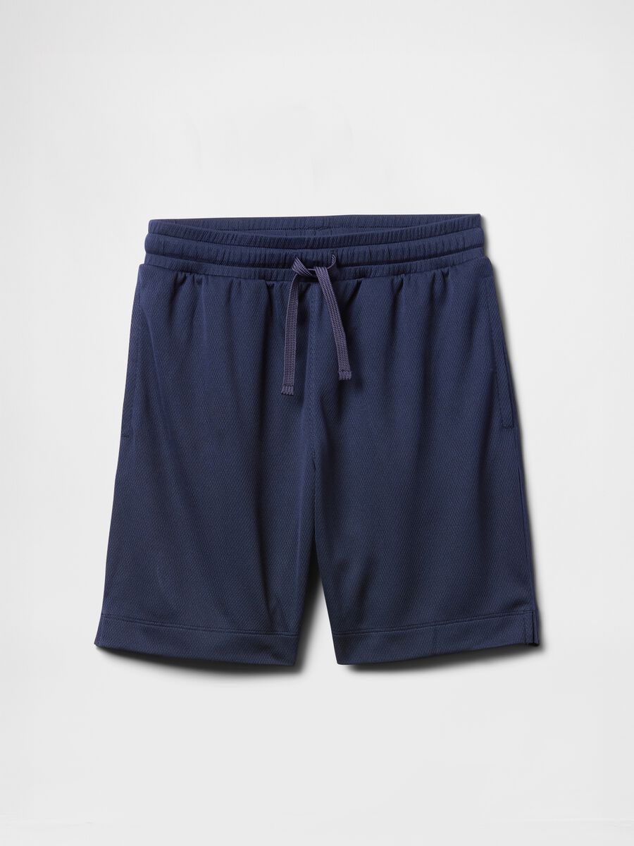 Blue Cotton Shorts_4