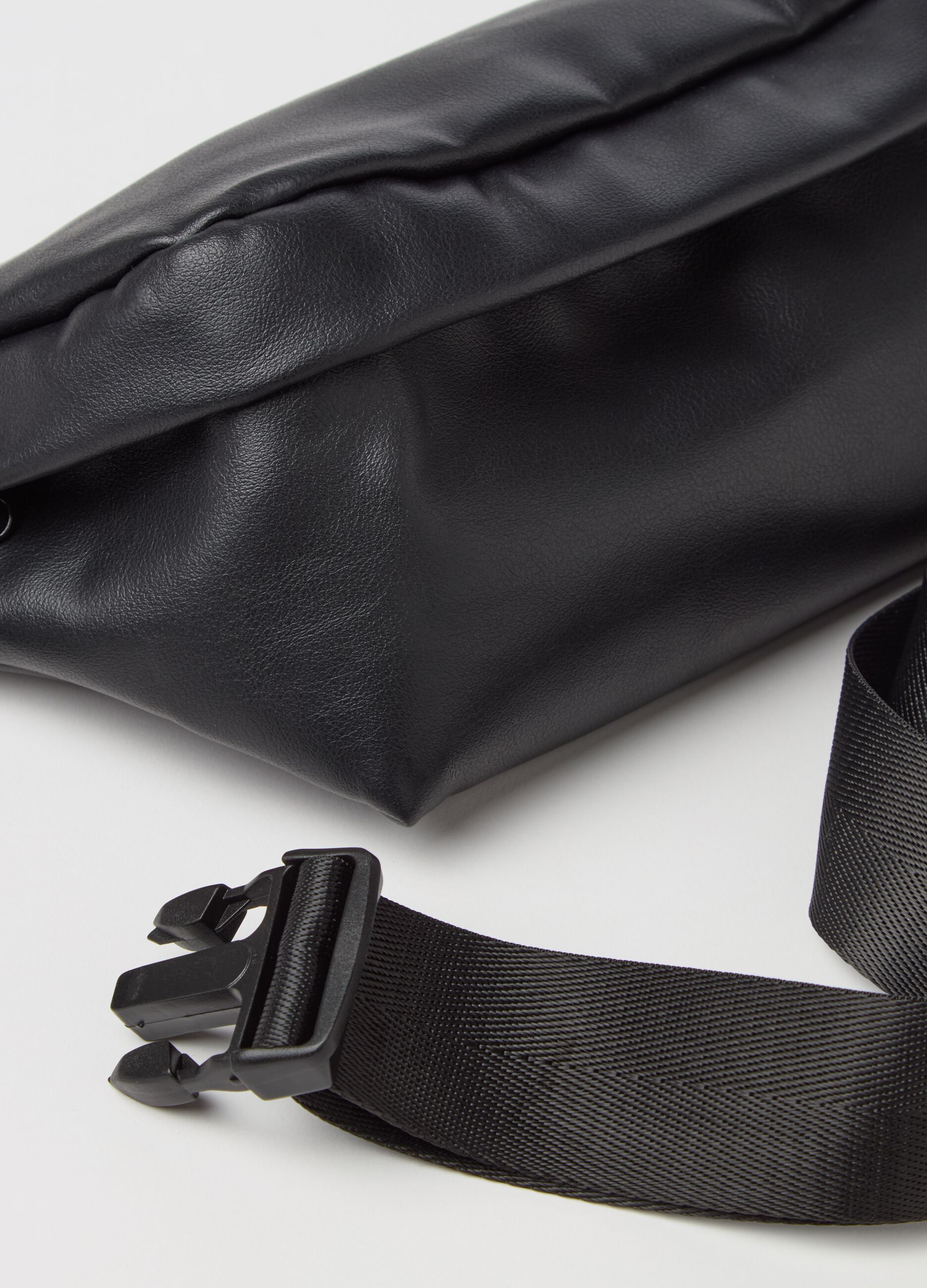 Bum bag in glossy fabric