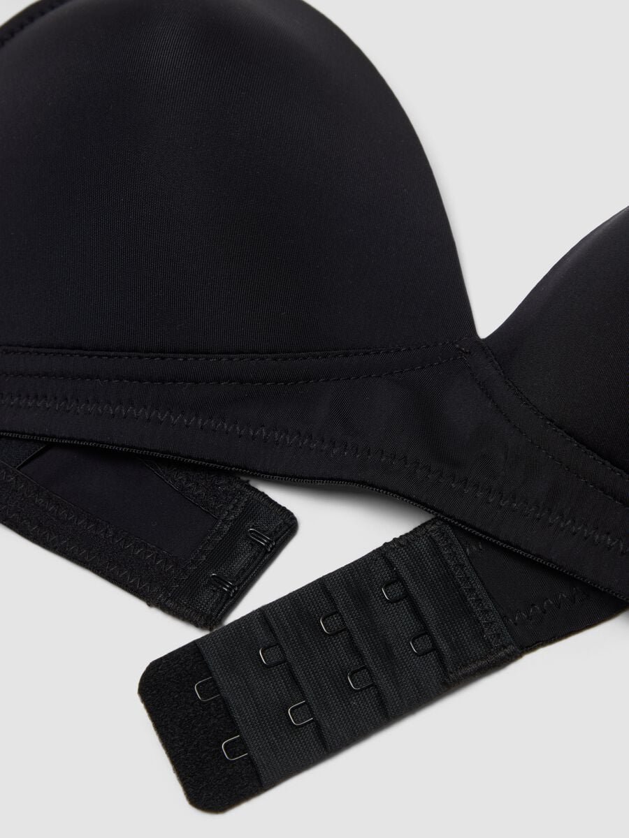 Reggiseno nero imbottito in tessuto elasticizzato_5