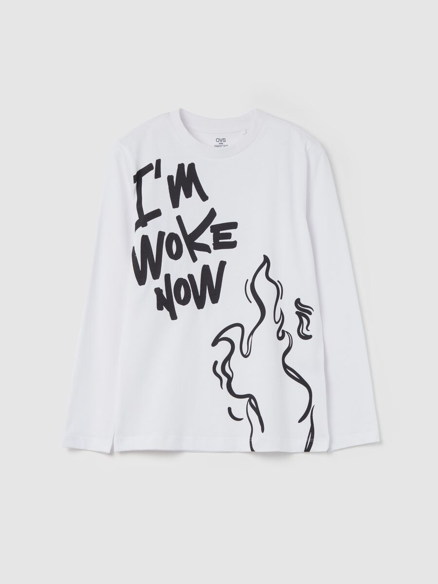 T-shirt a maniche lunghe con stampa_3