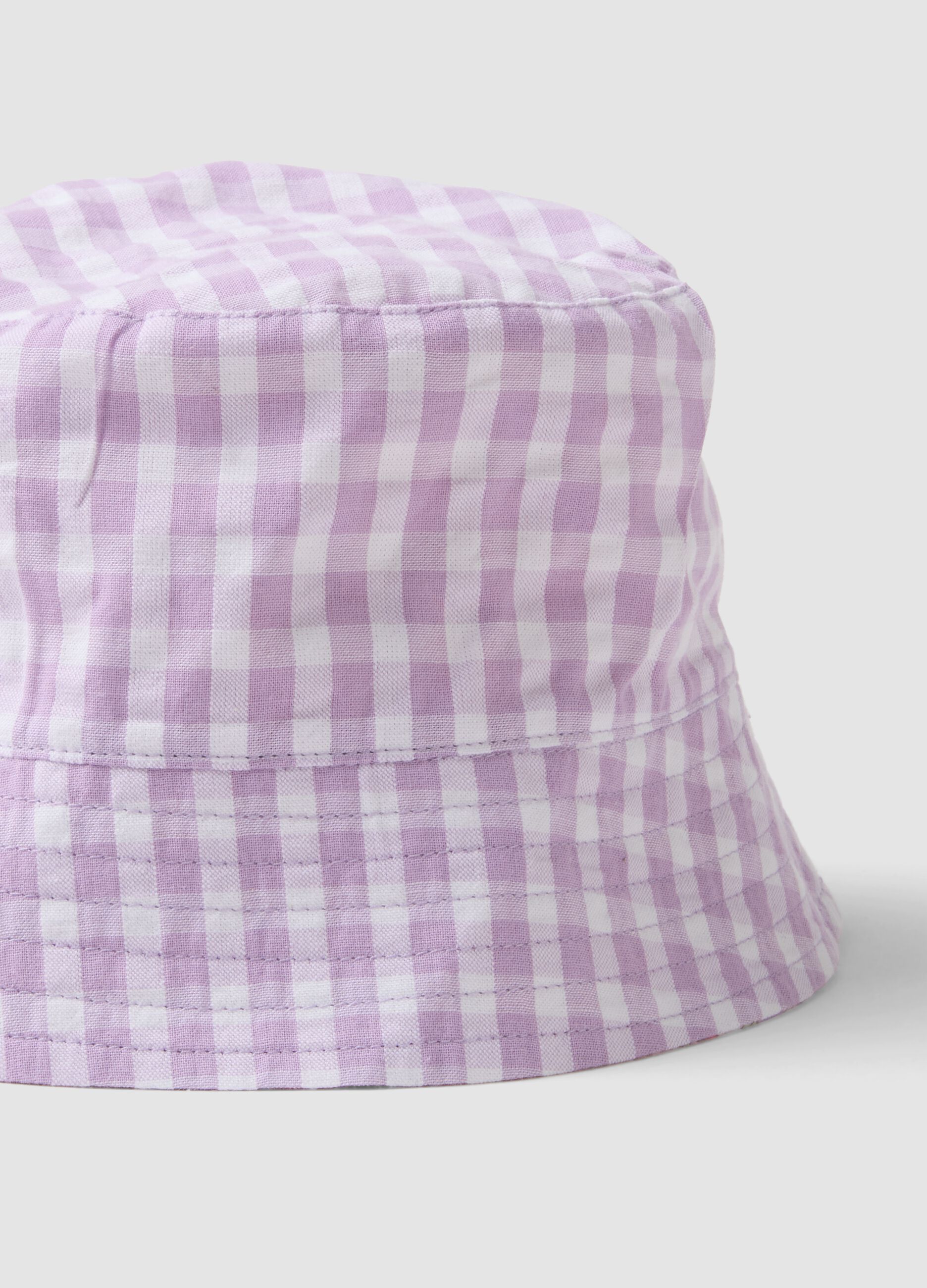 Girls&rsquo; multicolour pure cotton bucket hat with floral print