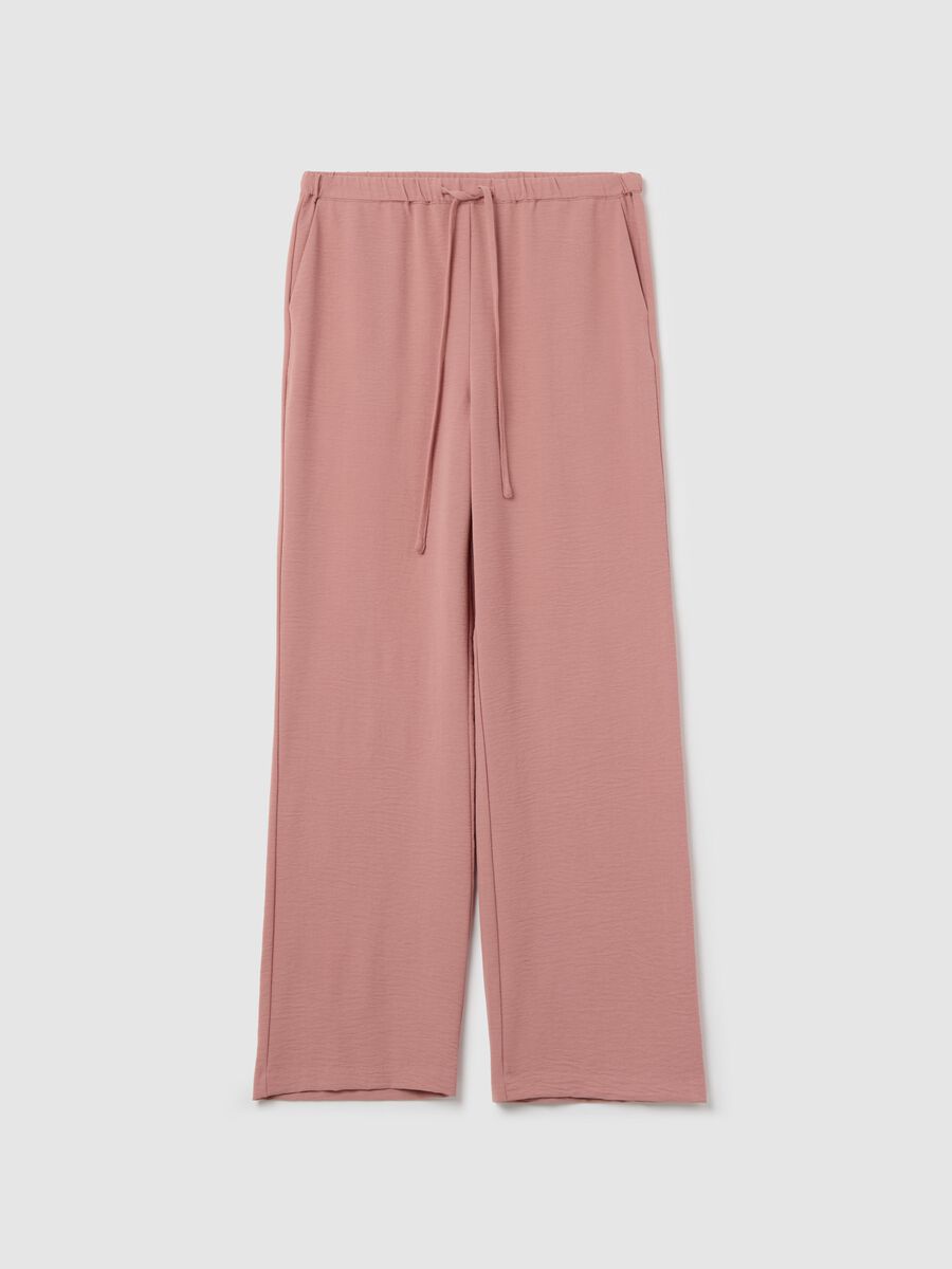 Crinkle-effect fluid trousers_4