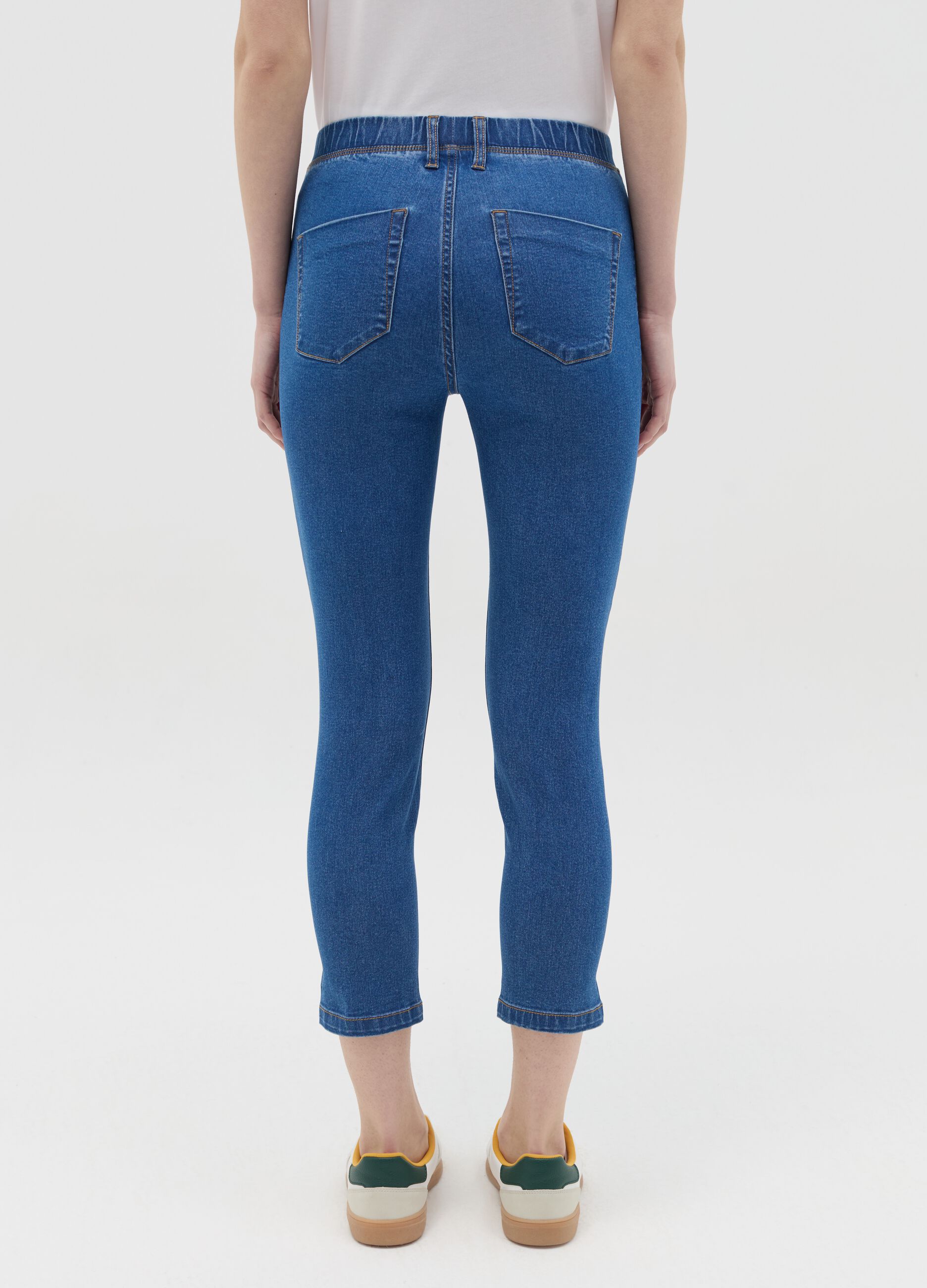 Cropped stretch jeggings