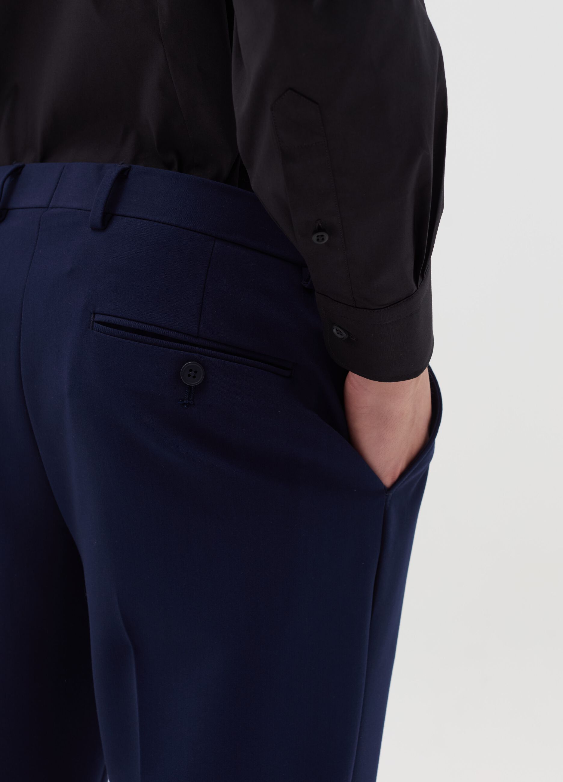 Camicia slim fit in cotone stretch