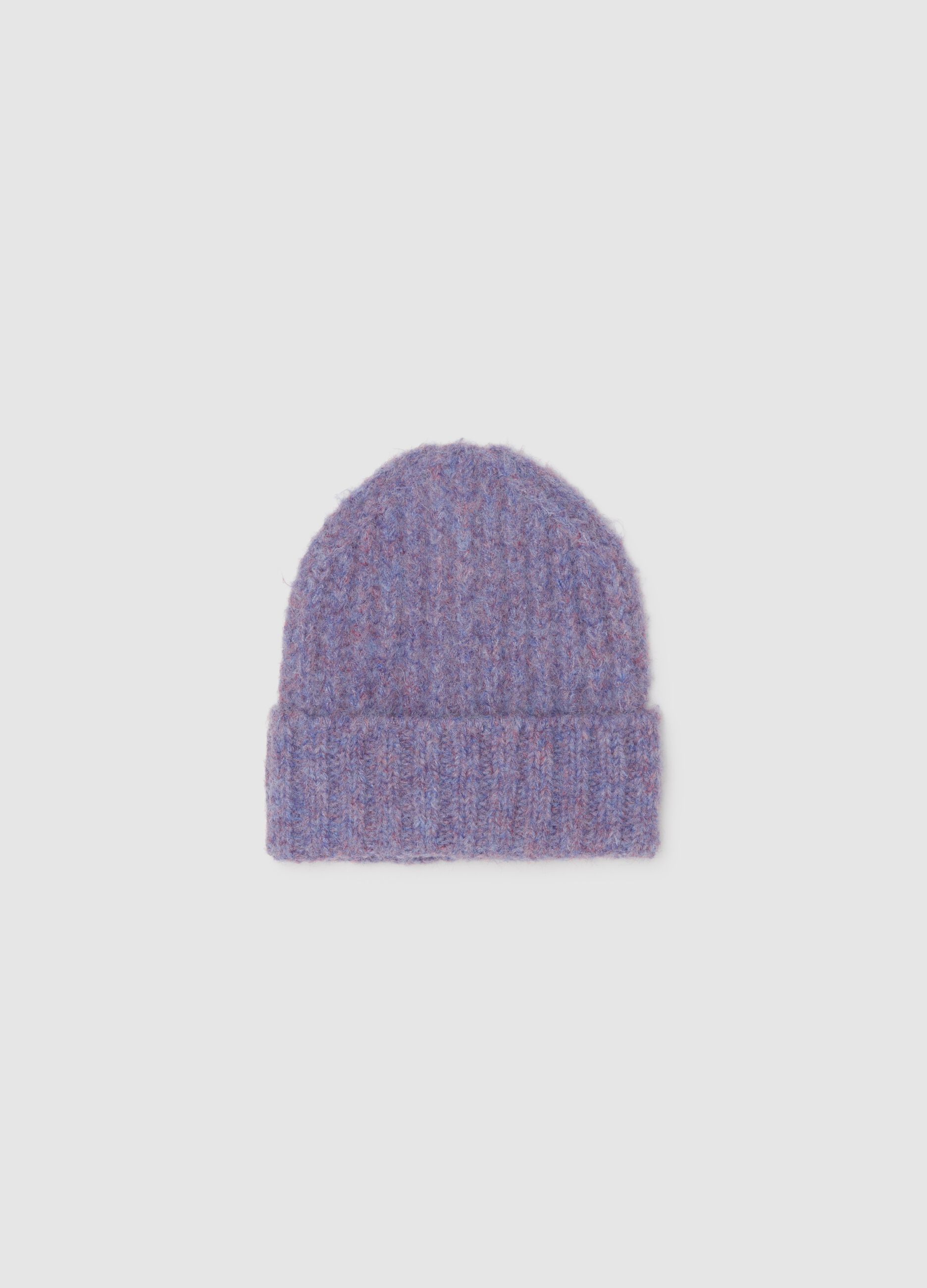 Purple jersey knit hat