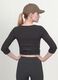 T-shirt nera in viscosa elasticizzata con girocollo_3