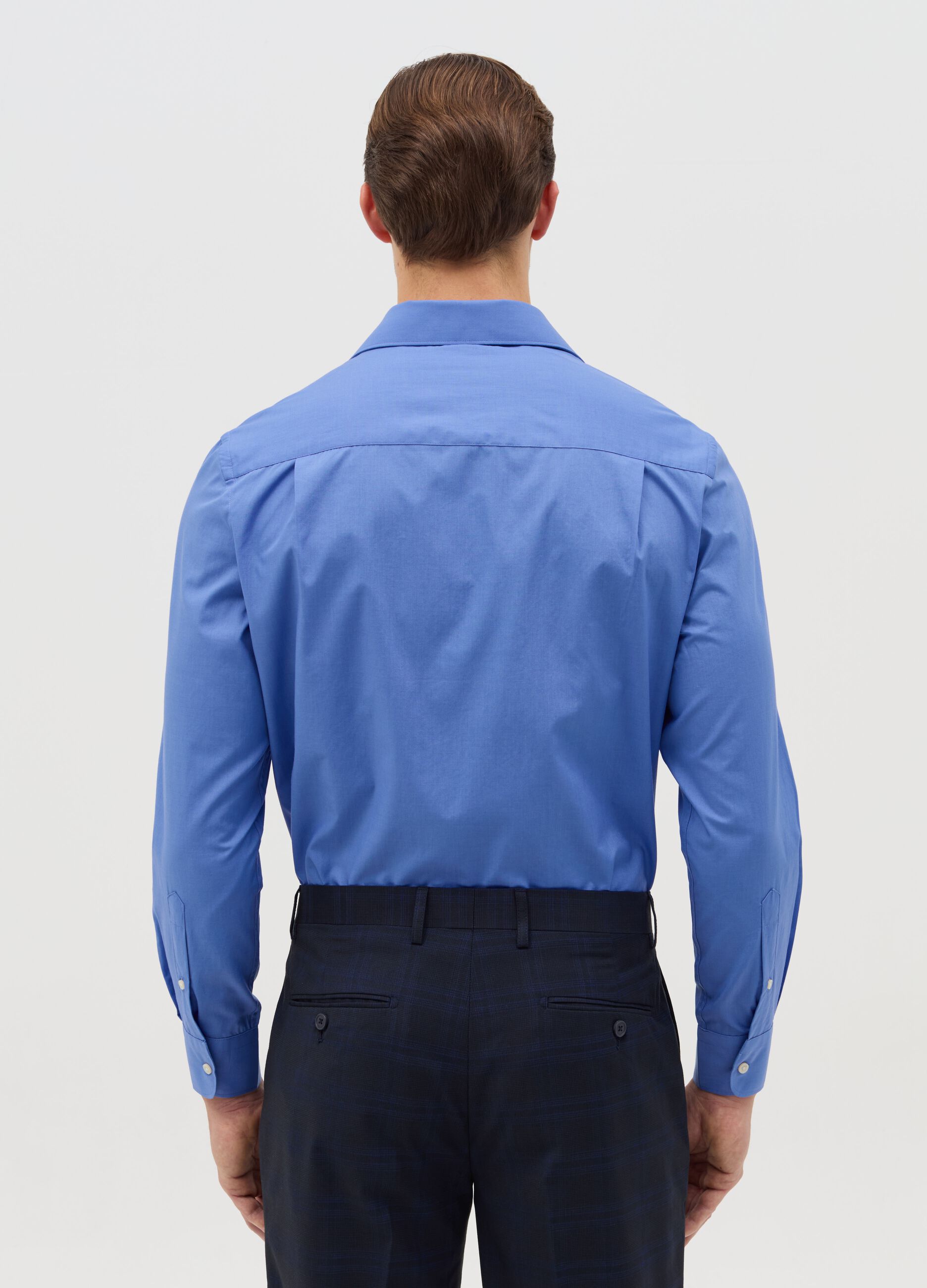 Regular-fit easy-iron shirt with pocket