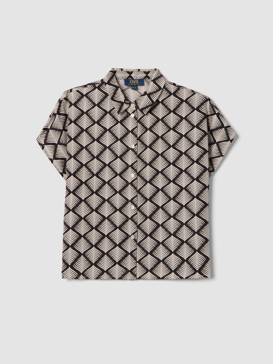 Pure viscose multicolour printed shirt, regular fit_4