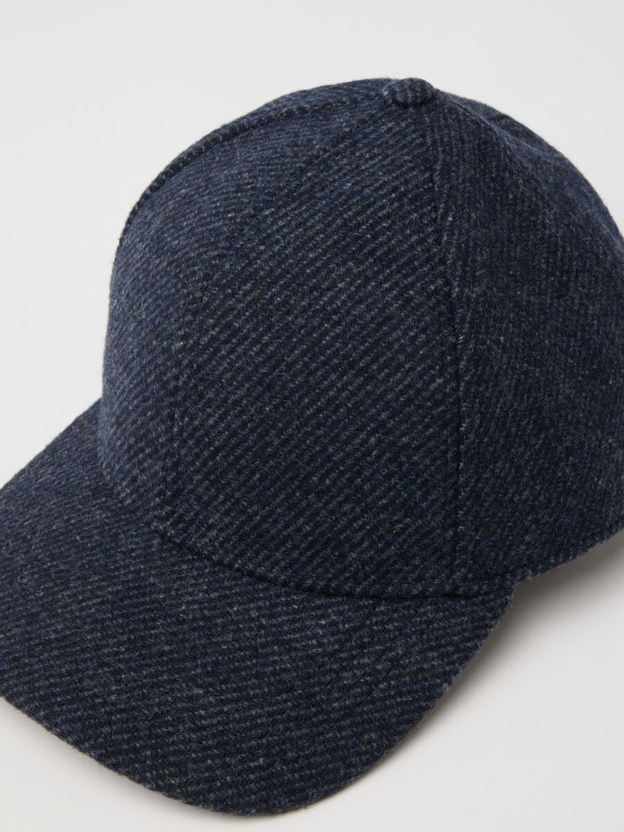 Blue Mélange Baseball Cap_1