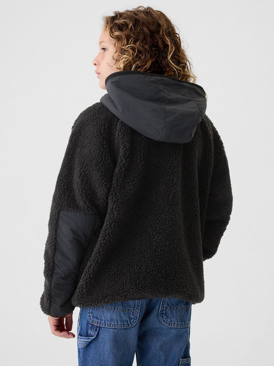 Sherpa jacket with hood_2