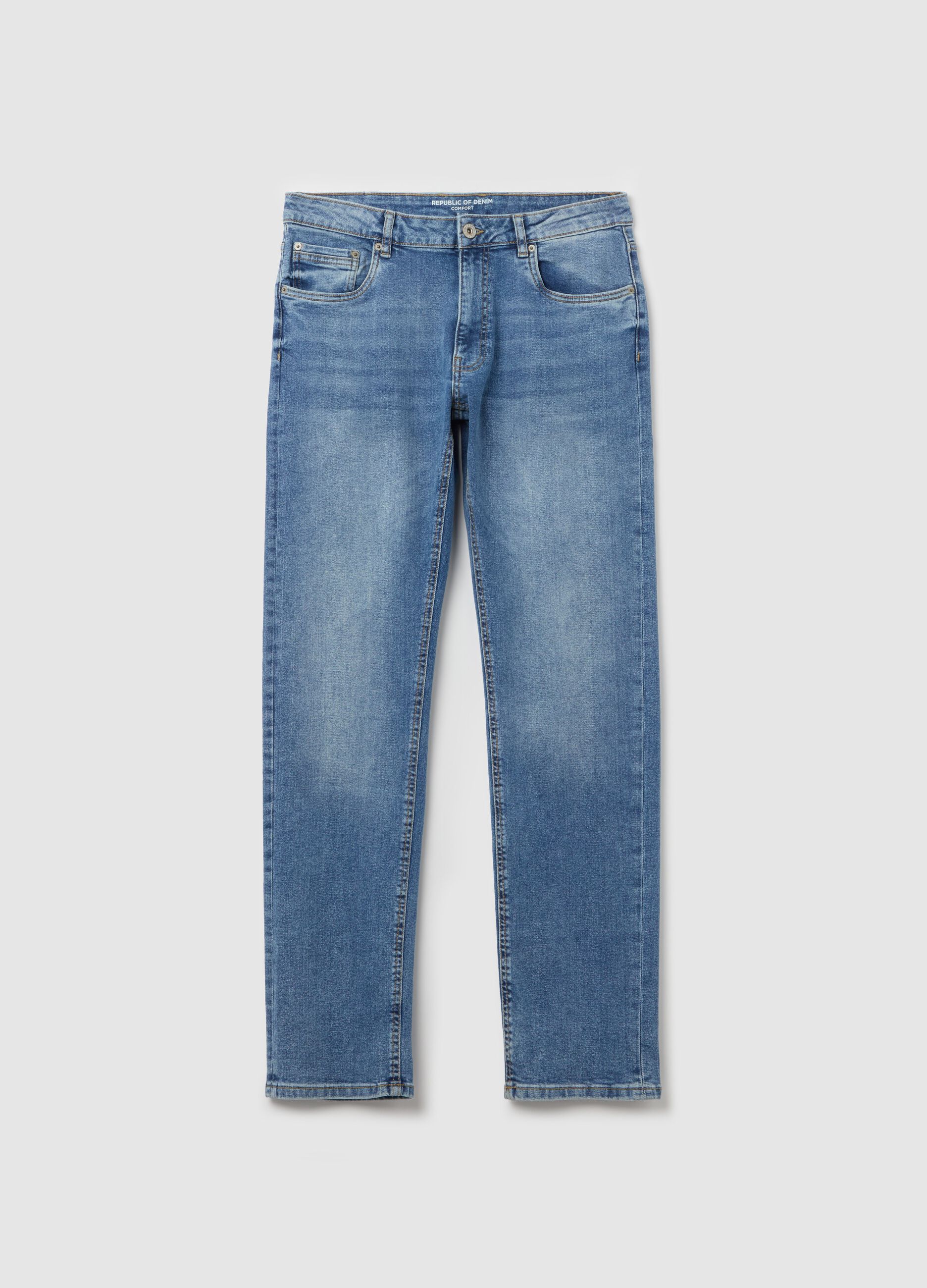 Comfort-fit stretch jeans