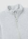 Grey fleece children's turtleneck regular fit with zip_2