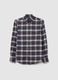 Multicolour long-sleeve shirt in pure cotton, regular fit, checked_0