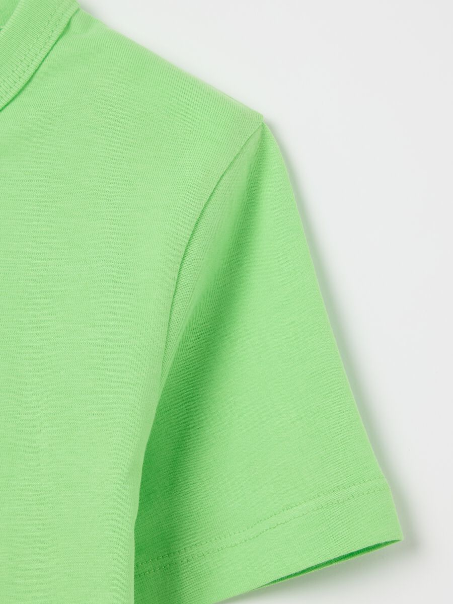Green pure cotton t-shirt for children_2