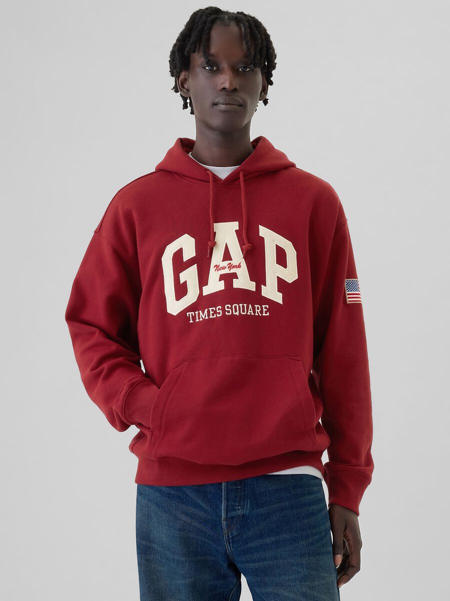New York Times Square sweatshirt with logo embroidery_0