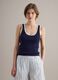 Blue pure cotton tank top_2