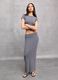 Ribbed Long Skirt Vintage Grey_3