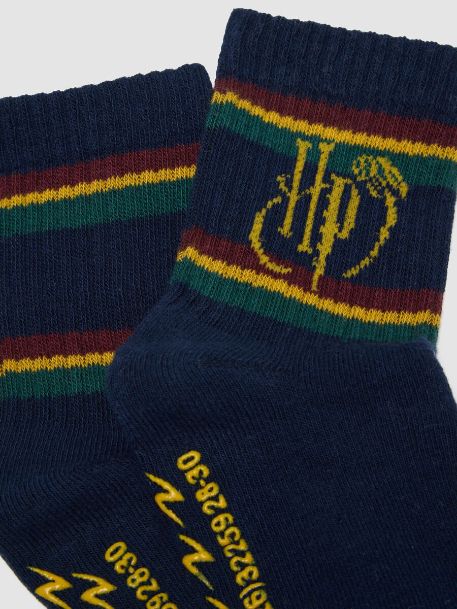 Bipack di calze antiscivolo midi in cotone organico elasticizzato Harry Potter_2