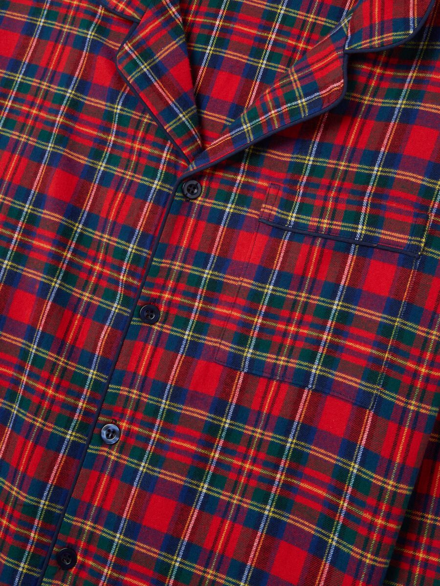 Pigiama in puro cotone multicolor regular fit a quadri_5
