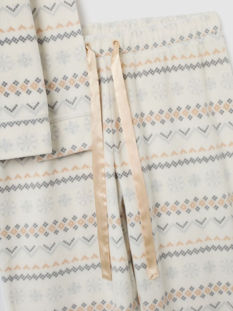 Multicolour fleece pyjamas with regular fit_5