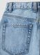 Light blue pure cotton super wide-leg jeans_5