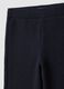 Blue flared stretch cotton leggings_2