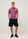 Black relaxed-fit cotton-blend shorts_0