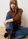 Maglione in pura lana marrone regular fit_0