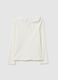 Girls' white stretch cotton top regular fit_1