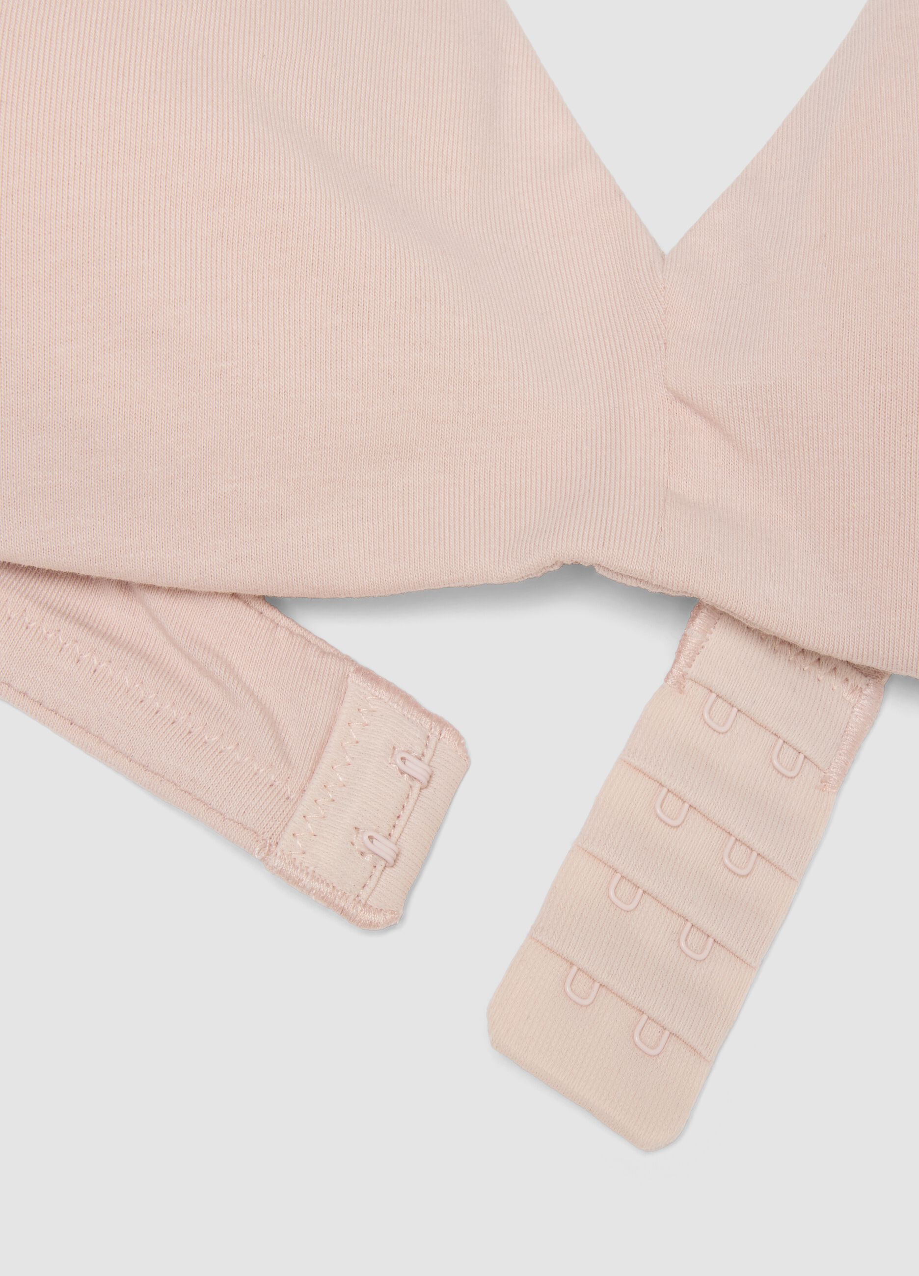 Reggiseno a triangolo rosa in cotone organico elasticizzato