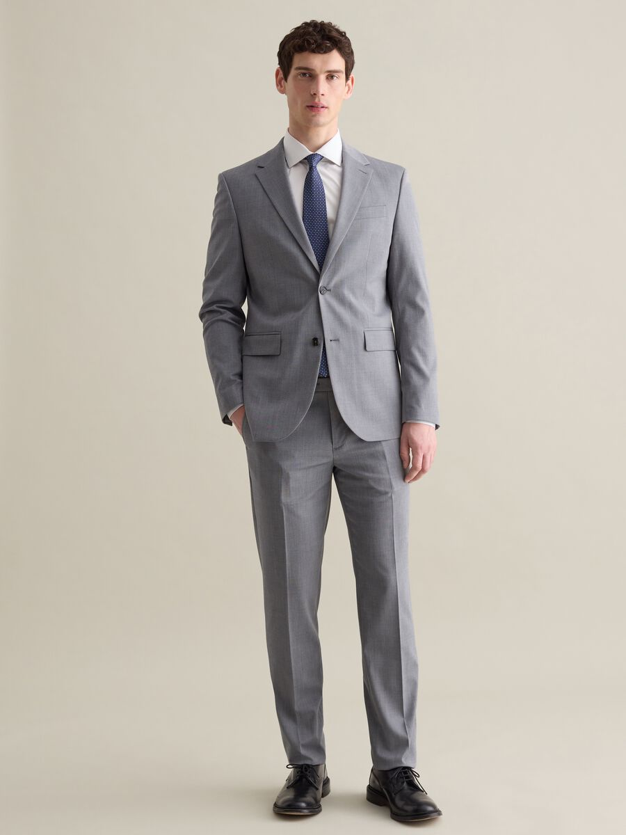Regular-fit single-breasted blazer in Prince of Wales_1