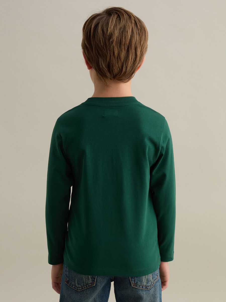Long-sleeved T-shirt with logo embroidery_1