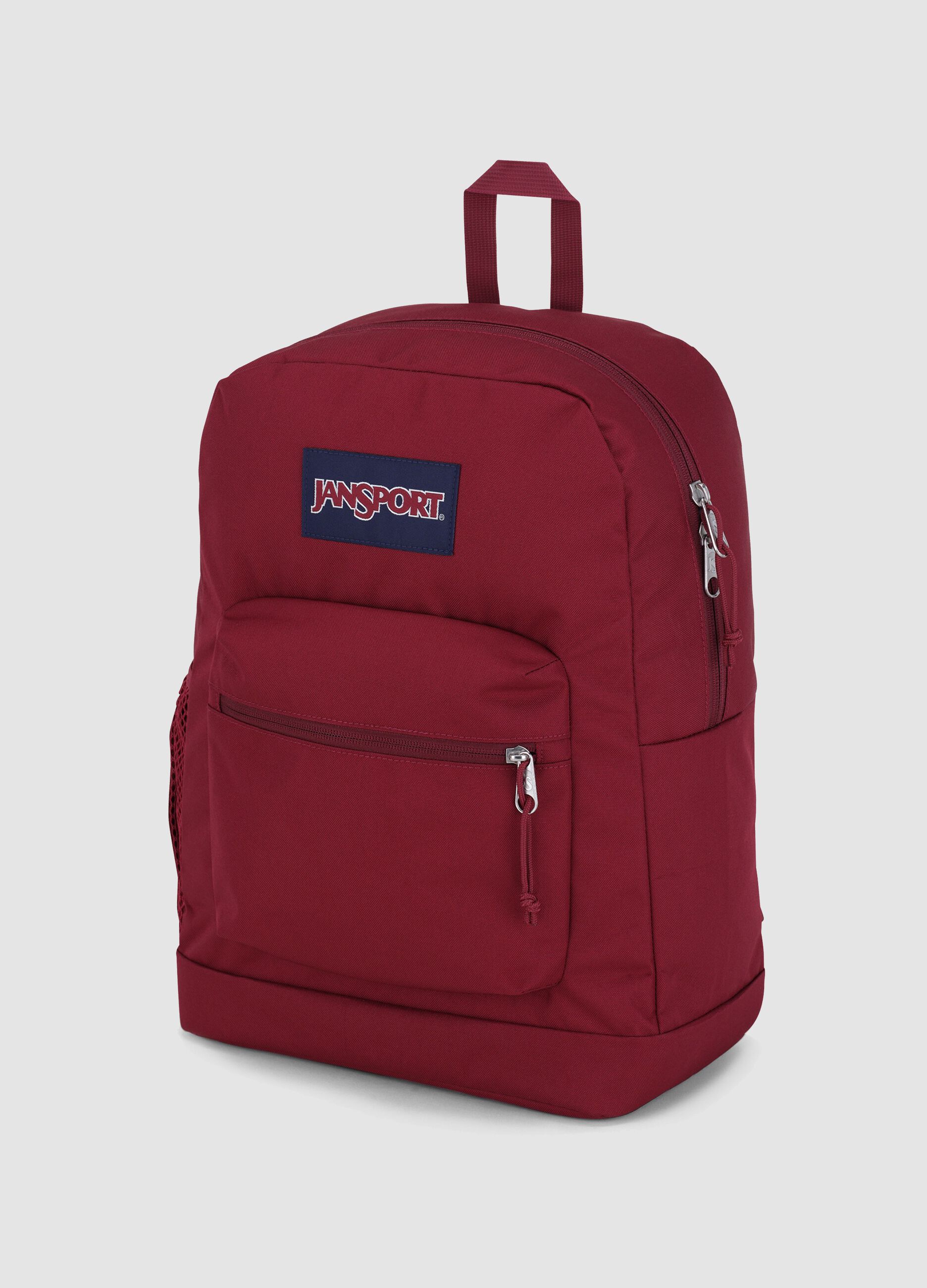 Zaino rosso con tasca frontale