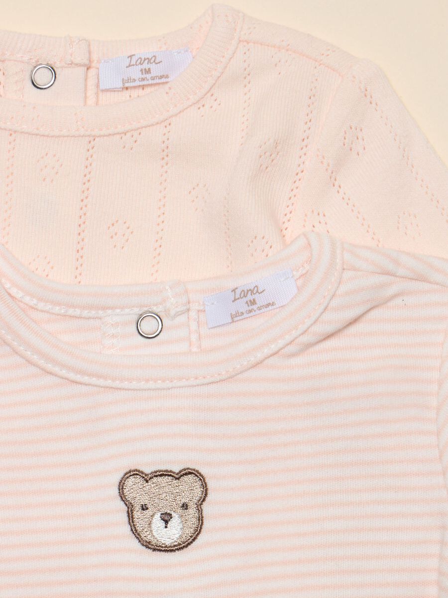 Two-pack bodysuits in interlock cotton_1