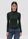 Flat ribbed top with mock neck_1