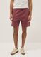 Red cotton-blend regular-fit shorts with drawstring_1